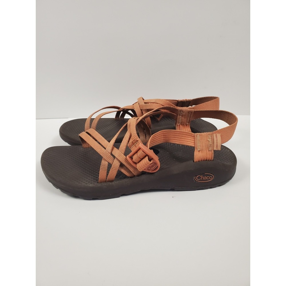Chaco Z Cloud Sandals Womens 10 Orange Strappy Waterproof X2 Sport Hiking - Picture 6 of 10